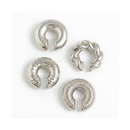 4 Pcs Fashion C Shape Ear Cuff Earrings