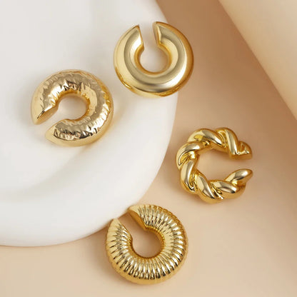 4 Pcs Fashion C Shape Ear Cuff Earrings