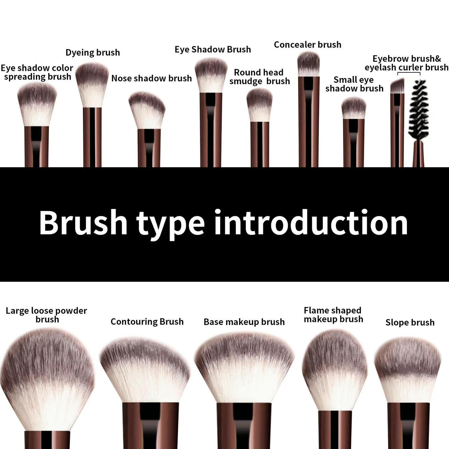 13-Piece Makeup Full Glam Brush Set