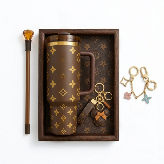 Luxury travel cup and accessories gift set – 5-piece